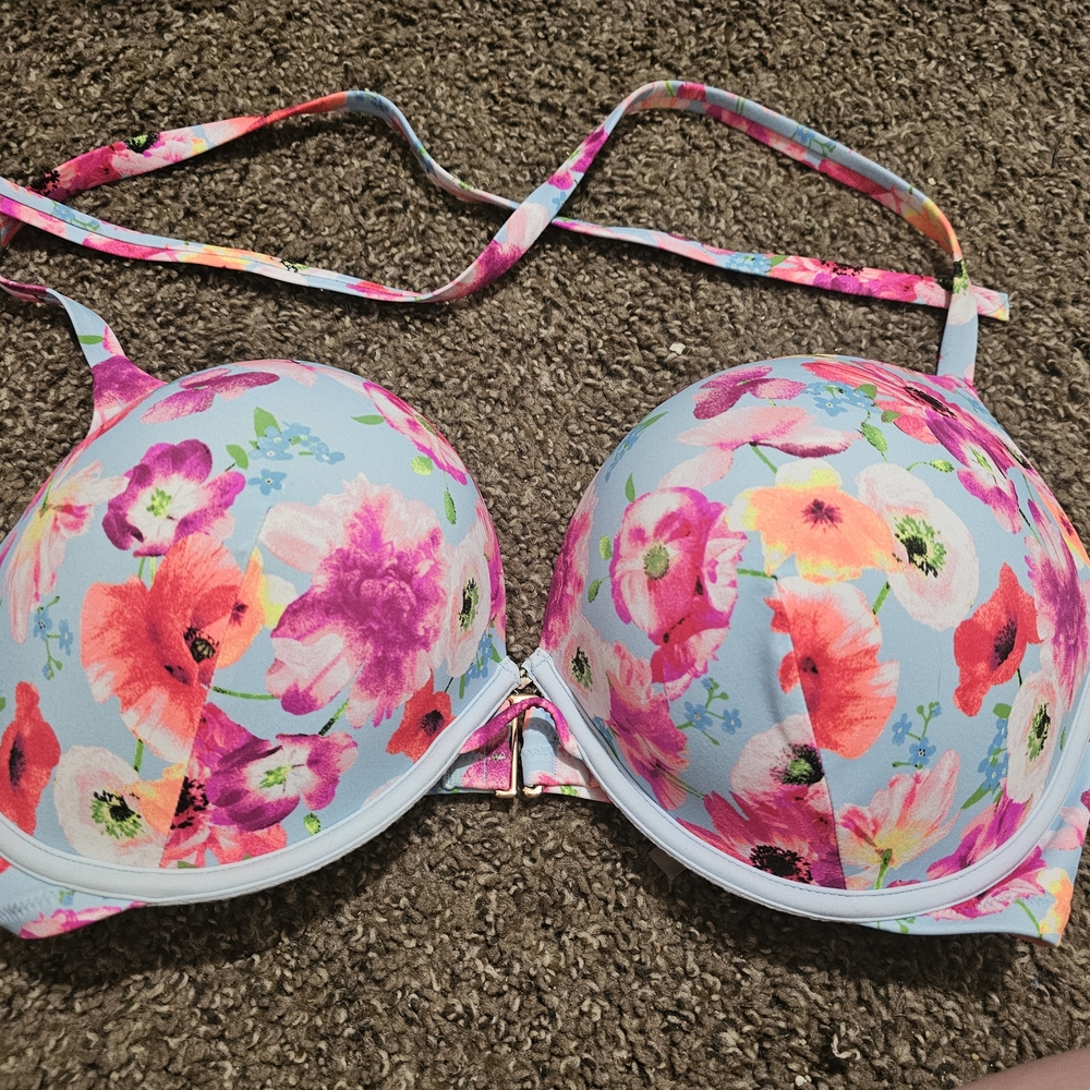 Floral Print Women's Bra